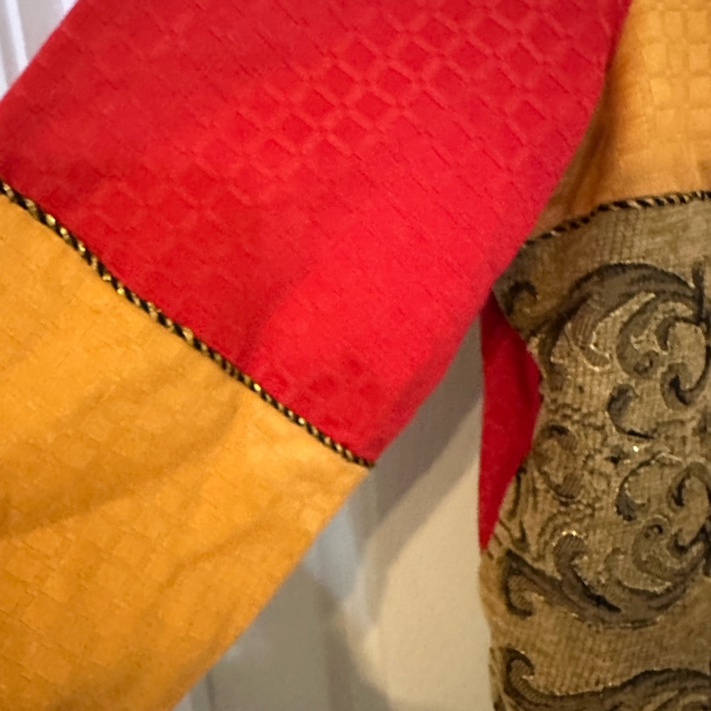 Indigo Moon Size Small Brocade Patchwork Blazer T… - image 8